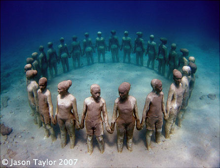 подводная выставка скульптур