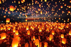 фестиваль фонариков в Тайладне