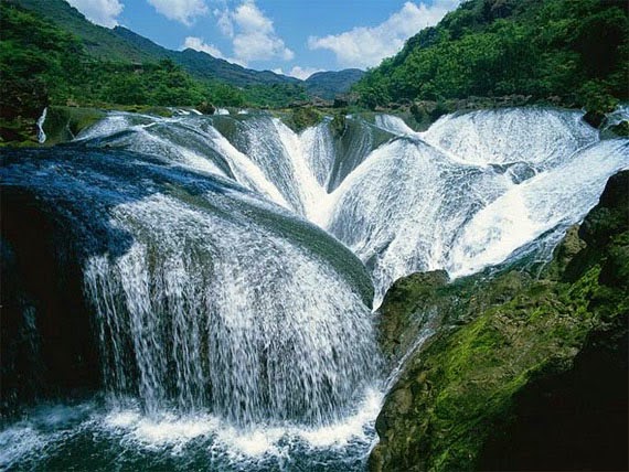 Водопад Жемчужина, долина Цзючжайгоу, Китай